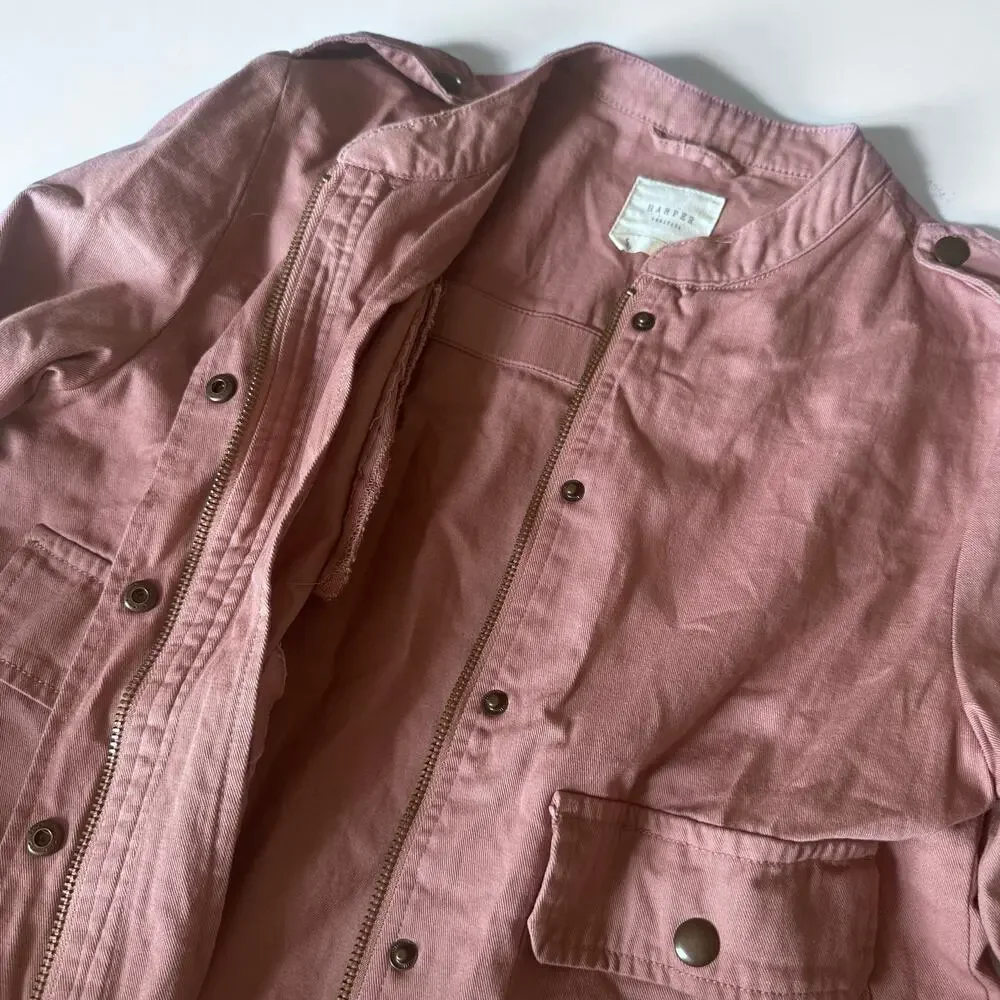 Francescas Harper Heritage Rea Ruffle Utility Jacket